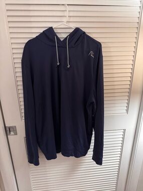 Rhoback Navy Performance Hooded Pullover